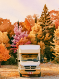 Carte Camping car aquarelle
