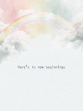 Carte Here's to new beginnings