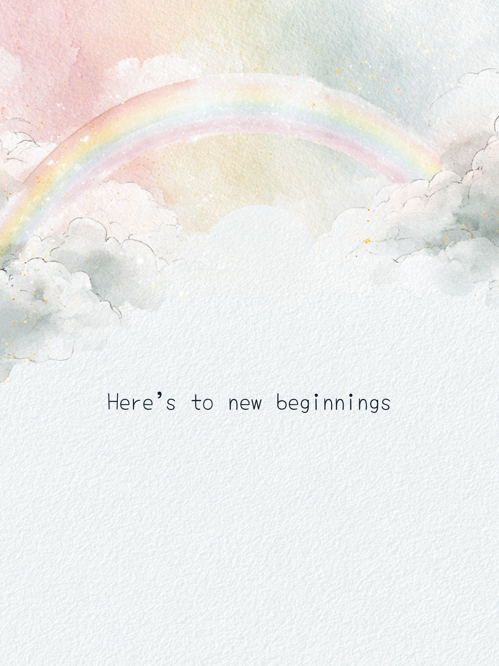 Carte Here's to new beginnings