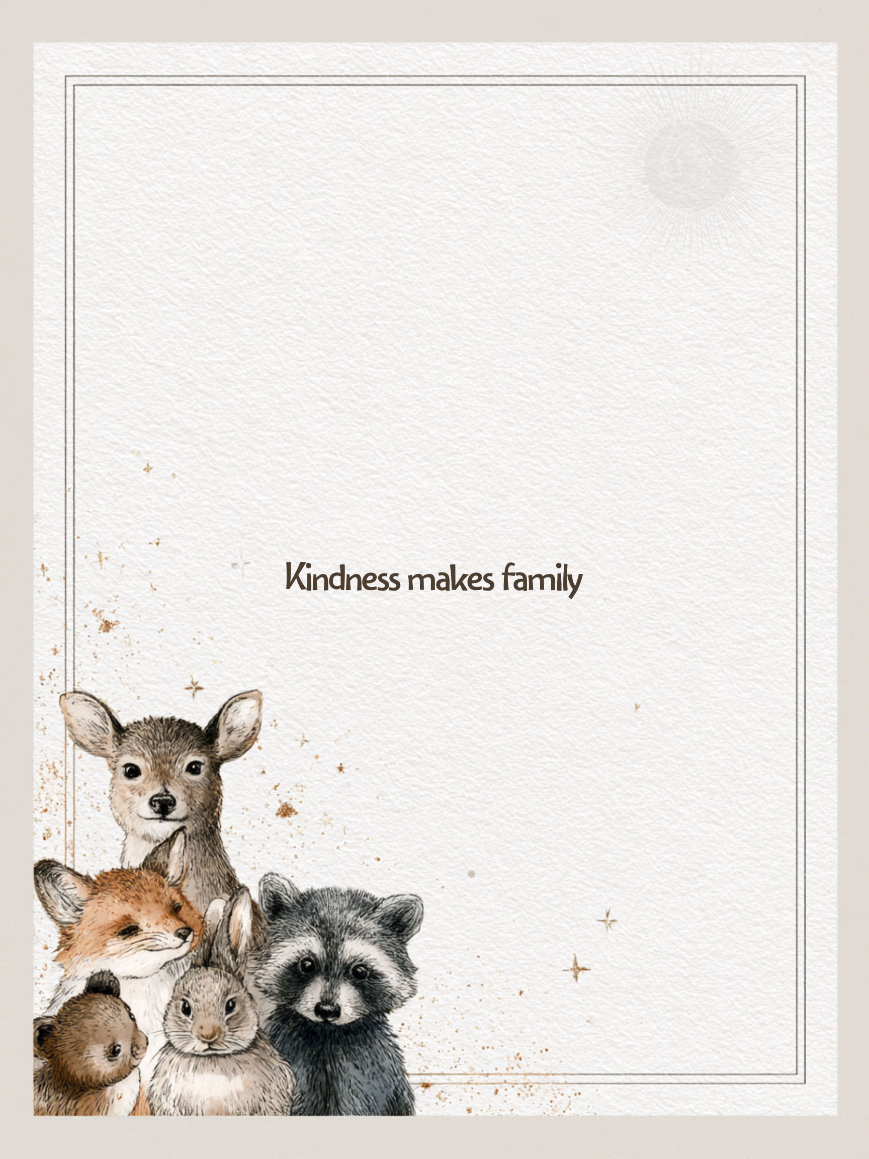 Carte Kindness makes family