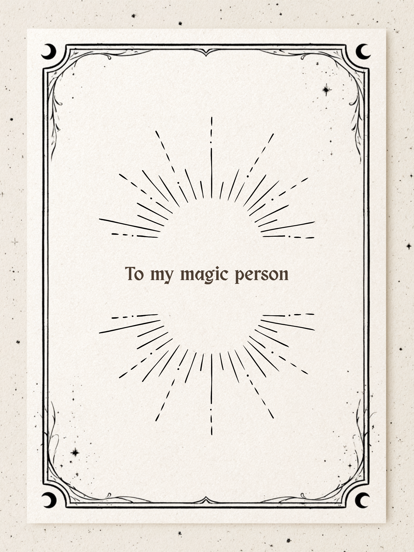 Carte To my magic person
